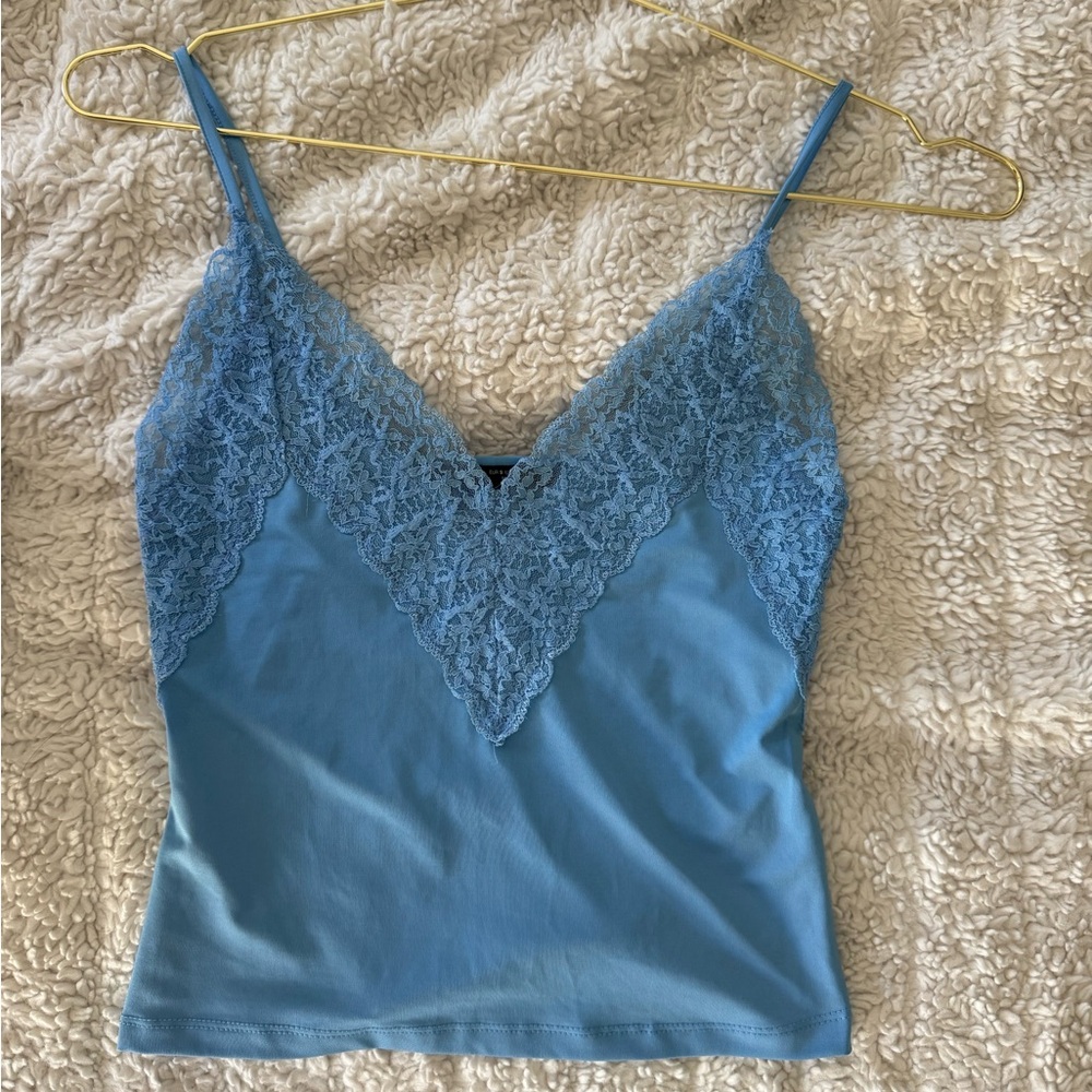 ZARA Cute Detailed Blue Top, size S